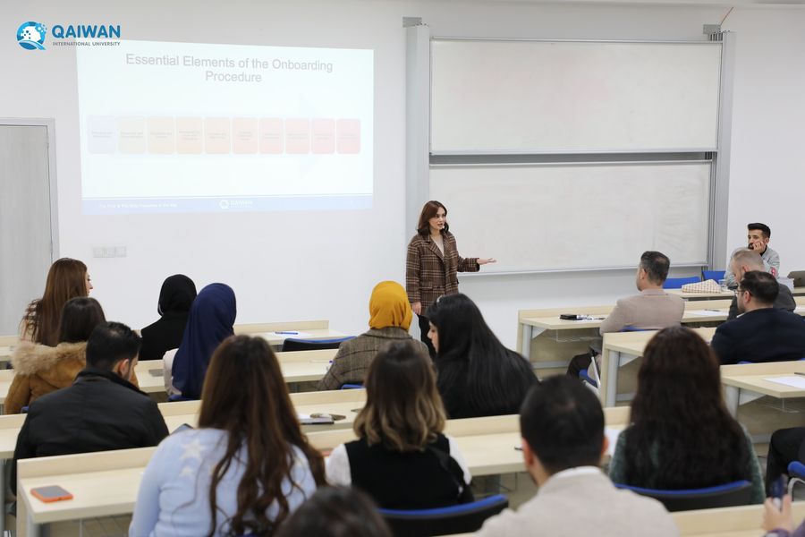 A training session entitled "Employee Onboarding & Orientation" was presented by Ms. Liza Karwan, a graduate of the (HRD) Department